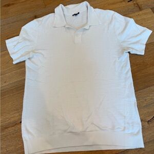 Rails Cotton White Polo Shirt